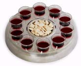 Misc. Remembranceware: MIC Stand Communion Tray - Silver Finish Book
