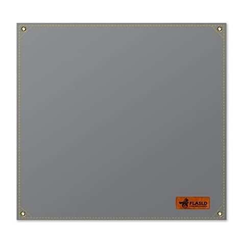 FLASLD Heavy Duty Welding Blanket Fireproof 4x4 ft,Heat Shield Mat Welding Accessories and Tools, Soldering Blanket for Industrial and Home Use Cover