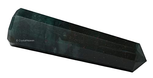 Image of Crystal Heaven Certified Bloodstone Crystal Tower Obelisk Point For Chakra, Healing And Balancing - AAA Grade Original Certified Gemstone Agate For Reiki Meditation Yoga Spiritual (2-3 Inches)