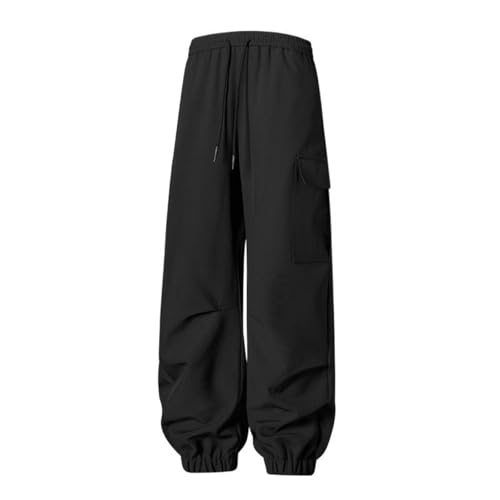 Men's Pants Workwear Spring Autumn Multi-Pocket Loose Wide-Leg Casual Sport Cuffed Trouser for Men2