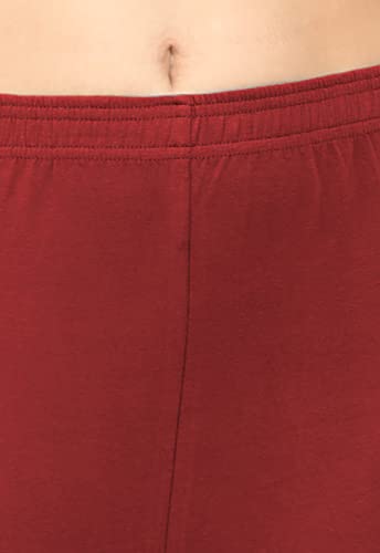 Image of POPOLO Women's Super Soft Ankle Length Cotton Lycra Solid Stretchable Legging