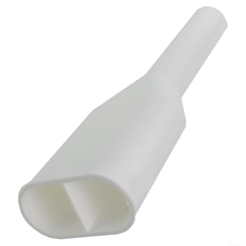 White 2 in 1 Drain Pipe Connector for Washing Machine and Dishwasher Anti Overflow Extension with Dual Head Design Secure Seal Easy Install 11 Inch Length