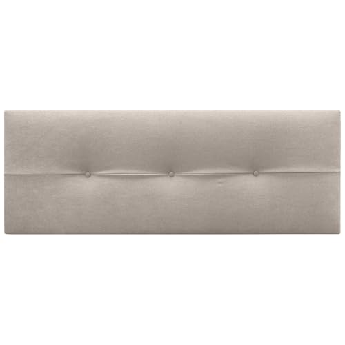 Miniatura 5 de Dhome Cabecero De Polipiel O Tela Aqualine Pro Cabeceros Cabezal Tapizado Cama Lujo Tela Beige, 135cm Camas 120 135 140