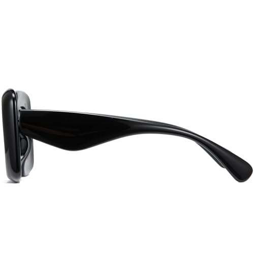 Cyxus Cute Square Thick Frame Inflated Sunglasses For Women Men Chunky Y2K Glasses Trendy Funny Shades3