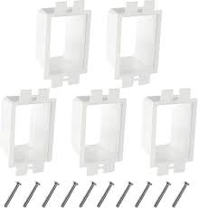 10pcs BE2 Electrical Outlet Box Extender with 40 Screws, Two Gang Power Switch Receptacles Accessories,2-Gang Box Electrical Power Outlet Box Extender (SLK2) (10)