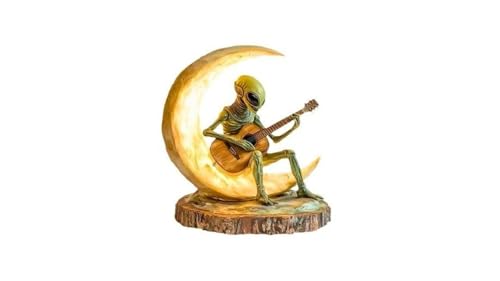 Estatua Alien Decorativa Acrílico 20x17 cm miniatura 1