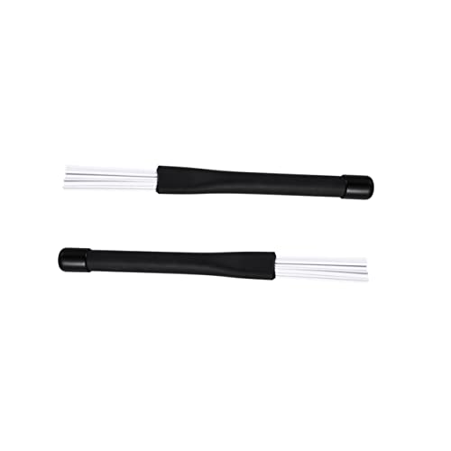 JOINPAYA 1pair Retractable Nylon Drum Brushes Sticks for Jazz and Acoustic Music Easy Storage and Versatile Use for Beginners and Professionals White Color