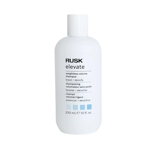 RUSK Elevate Weightless Volume Shampoo - Lightweight Volumizing Shampoo for Fine Flat Hair with Lift Strength and a Smooth Finish (10 oz)
