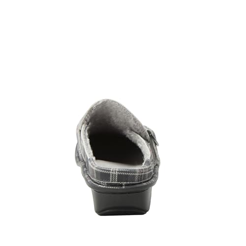 Image of Alegria Women's Brigid Leather Moc Toe Open Back Clog with Heel Cup