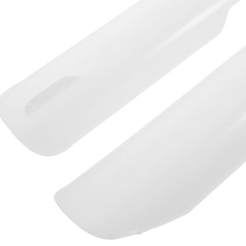 Protectores de horquilla blancos ORFOFE para motocicleta de dos piezas 3