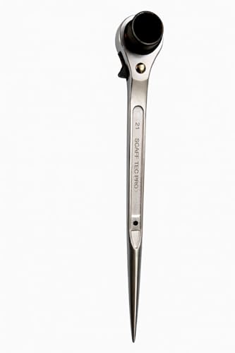 Scaffolding Ratchet Spanner Long Tail Heavy Duty 19mm x 21mm