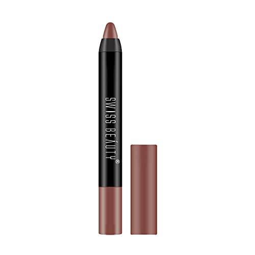 Swiss-Beauty-Matte-Long-Lasting-Crayon-Lipstick-Smudge-proof-and-waterproof-For-Hydration-and-Moisturization-Shade-Artist-Nude-35g