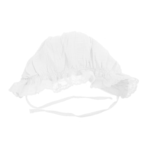 FOMIYES 1Pc Bonnet Hat for Sun Protection Cap Lightweight Breathable for Newborns Beautiful Design Photo Prop White