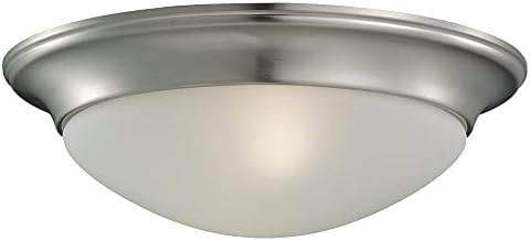 Sea Gull 75434-962 Nash 1-Light Flush Mount Fixture, Brushed Nickel