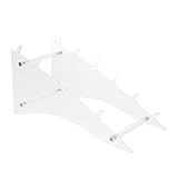 UKCOCO Acryl Küchenmesserhalter Transparent 10cm Schneide Präsentationsständer Platzsparend...