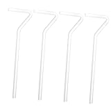 BUGUUYO Cell Spreader Rods 5.31 Inch Laboratory Glass Coating Rods 4-Pack Smooth Polished Surface Even Agar Spreading for Microbiology and Scientific Experiments