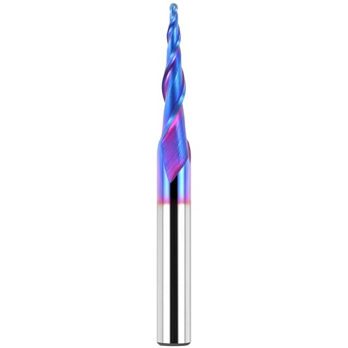 Eanosic E242 Tapered Ball Nose End Mills 1/4 Inch Shank cover