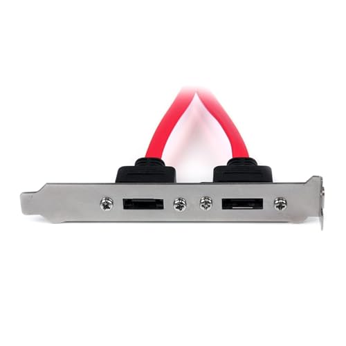 Adaptador Cable ESATA a SATA con cubierta PCI perfil completo miniatura 4
