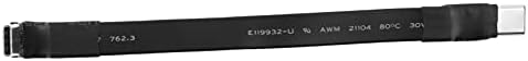 Pyatofyy USB 3.1 Type C to Type C Extension Cable 90 Degree FPC FPV Ribbon Flat USB C Cable 3A 10Gbps EMI Shielding,10cm