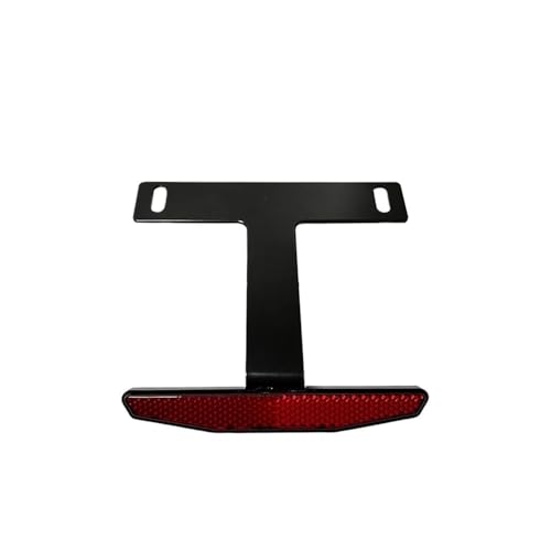 Support plaque immatriculation moto universel avec réflecteur arrière pour cadre de scooter