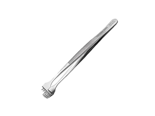 Techni-Pro 758TW182 - Wafer Tweezers, Style 4WFG, Anti-Acid/Anti-Magnetic, Stainless Steel, Handling 3in, 4.9'