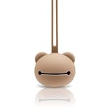 CABLEPELADO Schnullerhalter aus lebensmittelechtem Silikon, Etui mit Kinderwagenriemen, BPA-frei, für 2 Schnuller, cremefarben, Unisex