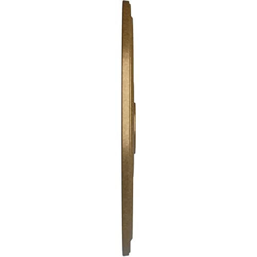 Image of Ekena Millwork CM24DIPAS Diane Ceiling Medallion, 24 inchOD x 3 5 /8 inchID x 1 1 /4 inchP (Fits Canopies up to 6 1 /4 inch), Hand-Painted Pale Gold