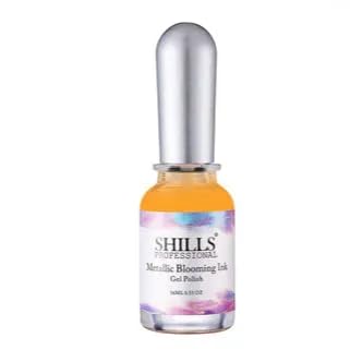 SHILLS PROFESSIONAL Metallic Blooming Ink 16 ml – Metallic Marble & Watercolor Nail Art Ink – Air-Dry, Beginner-Friendly – For Gel Polish & Nail Extensions (Shade 09)-picture-14
