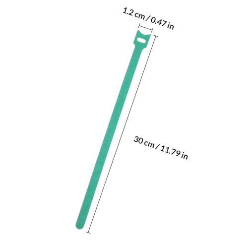 Veemoon 100 piezas Cintas Reutilizables de Cable con Gancho y Bucle para Gestión de Cables Verde miniatura 2