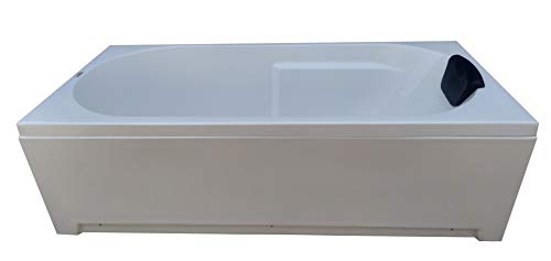 Image of MADONNA Divine Acrylic 5.5 feet Rectangular Bathtub (with Headrest) (White)