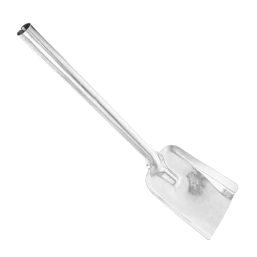 MOTHNUR Paletta per Carbone Manico Ferro Spesso per Giardino e Cucina Paletta per Cenere e Carbone Ergonomica e Compatibile con Caminetti e Barbecue