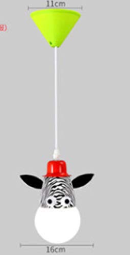 Singe Animal Vache Zèbre Girafe Tiger LED Enfant Lustre Lustre Lustre De Chambre À Lustre - Zebrawithoutbulb