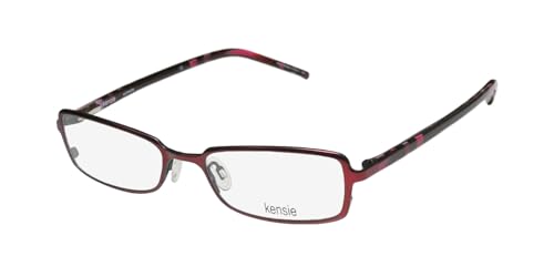 Kensie Lunettes Curiosité Merlot 50 mm : monture optique bordeaux pour femme branchée
