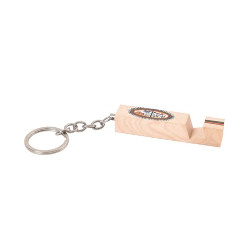 Image of AAKRITI ART CREATIONS Handcrafted Key Ring for Men & Women - Wooden, Leather & Artistic Keychain with Clip or Bottle Opener, Stylish Key Holder Accessory