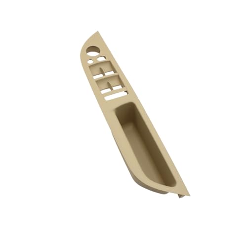 LHD RHD 車内ドアハンドルアームレストパネルプルトリムカバー交換用 と互換性がある BMW 5シリーズ E60 E61 2006-2010 51416983703 対応(RHD Beige)