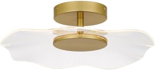 Quoizel Ibis Integrated LED Brushed Gold Semi-Flush Mount