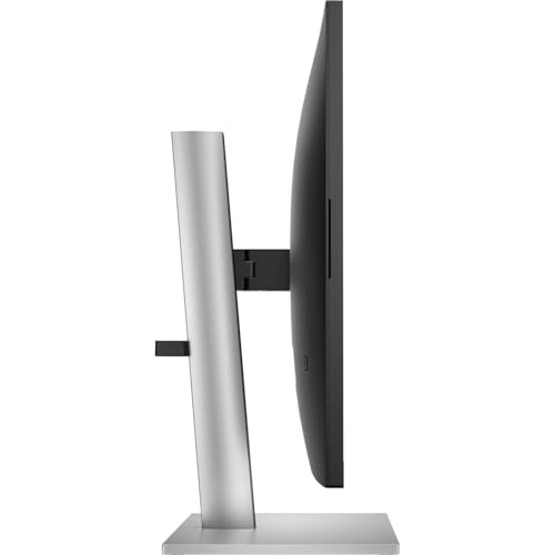 Image of HP E27k G5 27 inch 4K UHD IPS USB-C Monitor with 5ms Response Time, Anti Glare, Flicker Free, VESA Mount (100mm), Displayport, HDMI & Dockztorm USB Port Expander, Black /Silver Color (6N4C4AA#ABA)