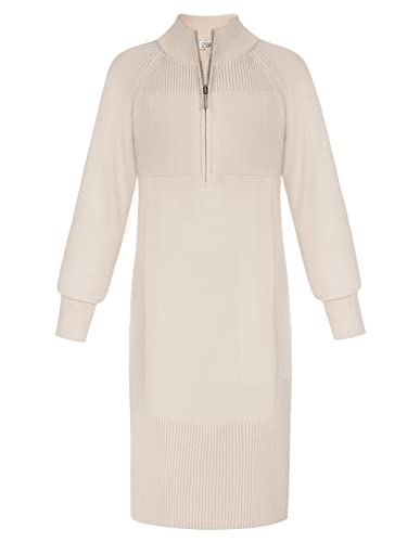 Vestido de Manga Larga para niñas 14 Años Vestido de suéter de Punto para niños Vestido de otoño Invierno Albaricoque Cover