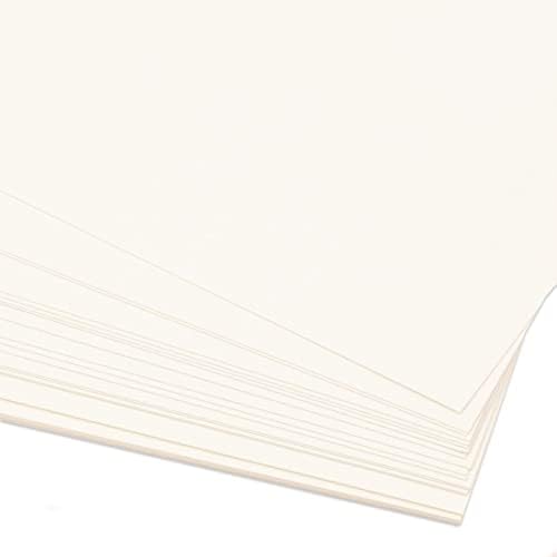 Craftelier - Pack of 25 Double Sided Card | Ideal Material for Cardmaking, Scrapbooking and Crafts Projects | Weight 250gsm | Size A4 (21cm x 29.7cm) - Ivory White