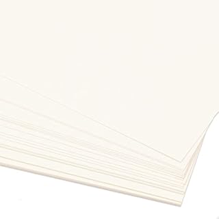 Craftelier - Pack of 25 Double Sided Card | Ideal Material for Cardmaking, Scrapbooking and Crafts Projects | Weight 250gsm | Size A4 (21cm x 29.7cm) - Ivory White