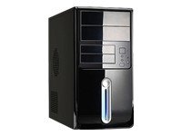 Boîtier PC Micro-ATX 420W avec baies internes 3.5 et externes 5.25 pour configuration informatique