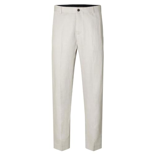 Pantalon en tissu Slhregular-Will en lin idéal pour les soirées d'été
