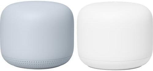 Google WiFi Mesh Router System for Home, Office - 2 Pack - Whole Home Coverage, Dual-Band, Parental Controls, Simple Setup