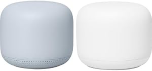 Google WiFi Mesh Router System for Home, Office - 2 Pack - Whole Home Coverage, Dual-Band, Parental Controls, Simple Setup