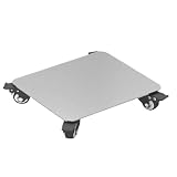 Portavaso Con Ruote In Metallo – Sottovaso Rotondo 33 Cm, Con Freno, Carrello Portapiante Per Interni/Esterni, Capacità 30 Kg (Confezione Da 2) - 2