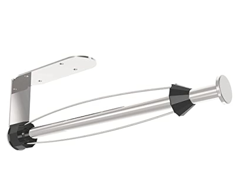 Paper Towel Holder Under Cabinet Mount Self Adhesive Kitchen Countertop Wall Mount Paper Towel Holders Rack with Damping brushed nickel Stainless Steel Resistant Corrosion & Rust