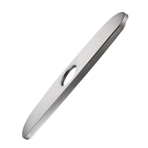 TOBBOMEY Placa Decorativa de Acero Inoxidable para Grifo para Orificio de Fregadero de Cocina Embellecedor Resistente y Anti- Reemplazo Práctico y Duradero Uso Multifuncional Doméstico