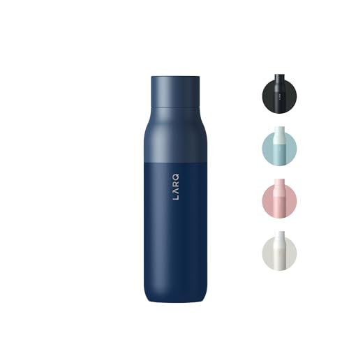 LARQ Bottle Twist Top 740ml - Insulated Stainless Steel Water Bottle, Blue, 500 ml