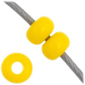 Czech Glass Seed Beads 11/0, Opaque Lemon Yellow 23g Vial, of DIY Jewelry Making Beads Preciosa (Jablonex)