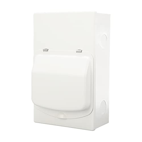 Eujgoov Power Distribution Box Iron 6 Circuit Switch Box Main Power to Generator Transfer Switch wit